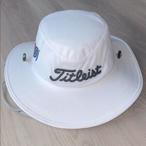 Titleist Aussie Sun Hat OSFA White UV Protection Performance Fabric Wicking Golf